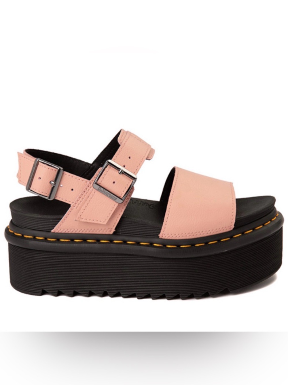 Dr. Martens Voss II Pink Leather Platform Sandals (Size 8)